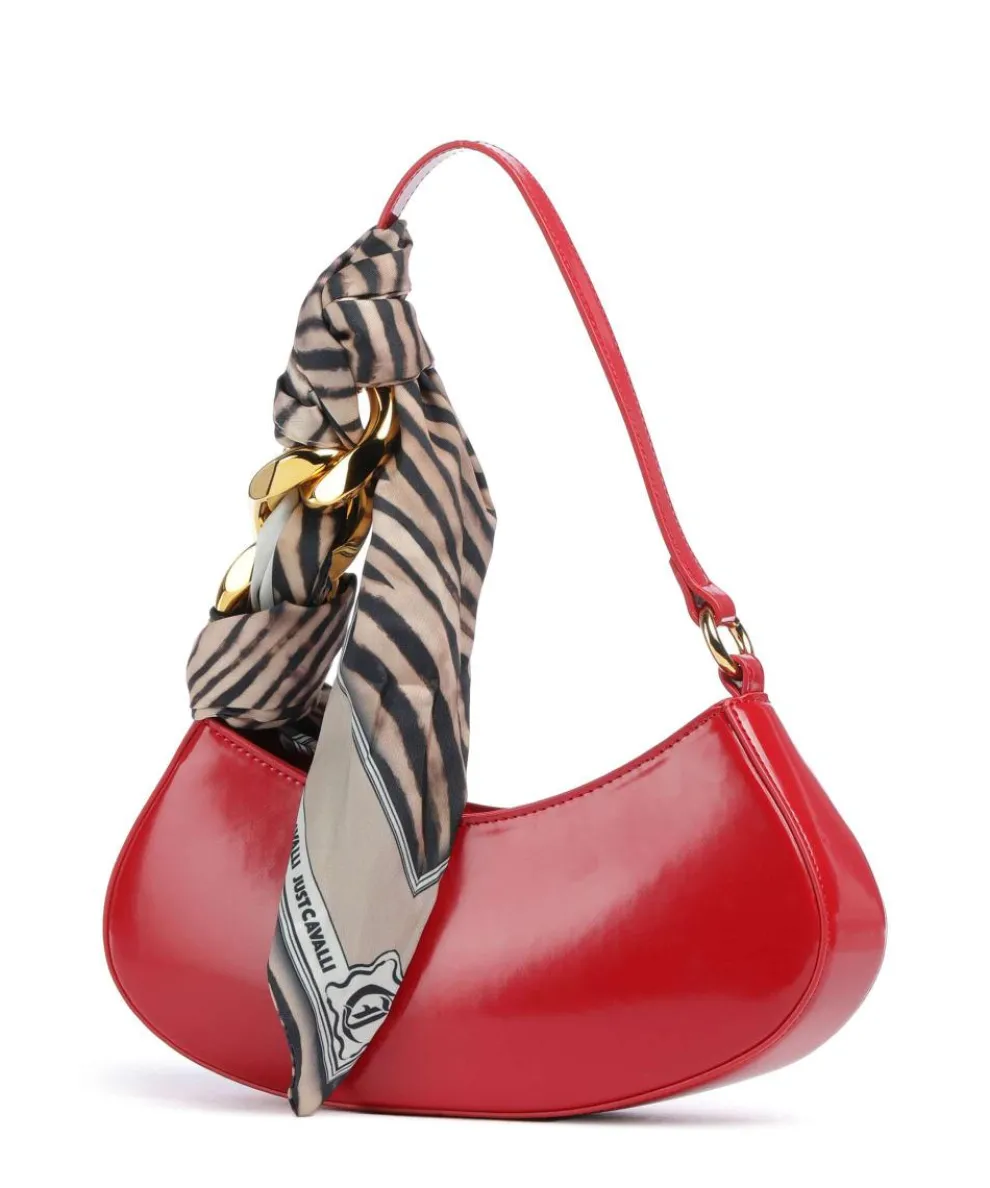 Chain Foulard Schultertasche Polyurethane, Polyester rot