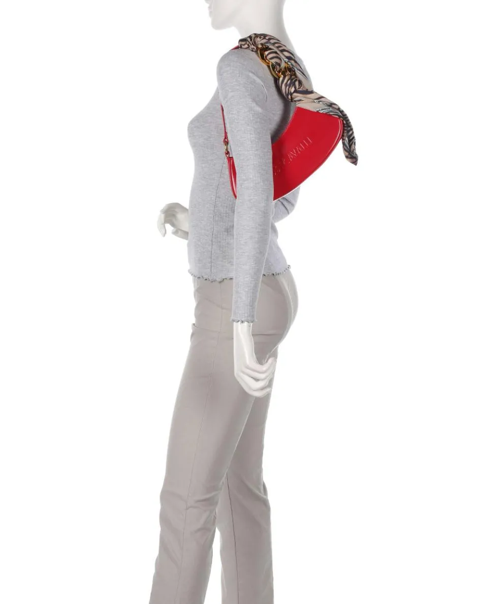 Chain Foulard Schultertasche Polyurethane, Polyester rot