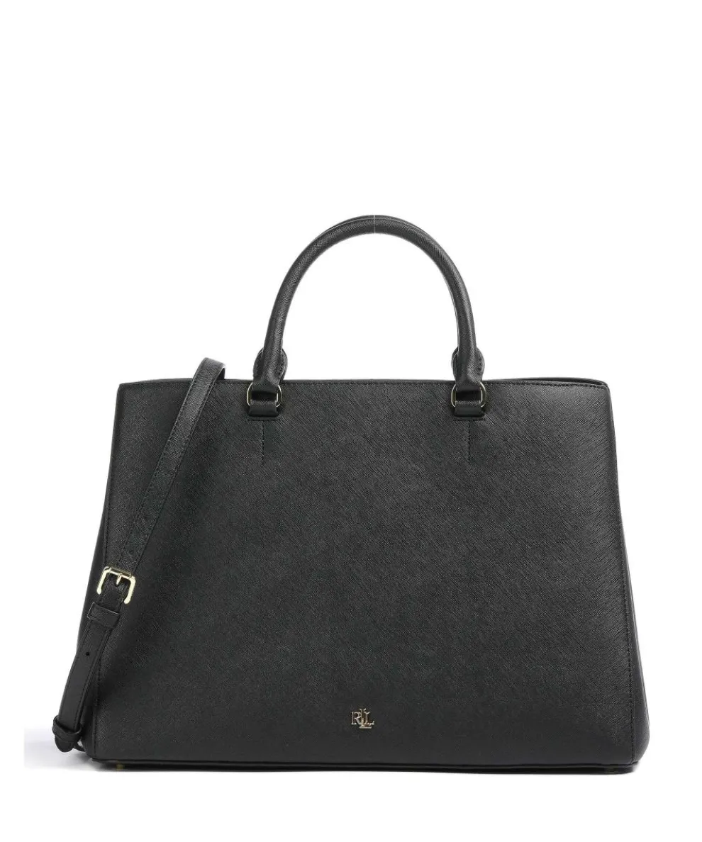 Hanna 37 Handtasche Saffiano-Rindsleder schwarz