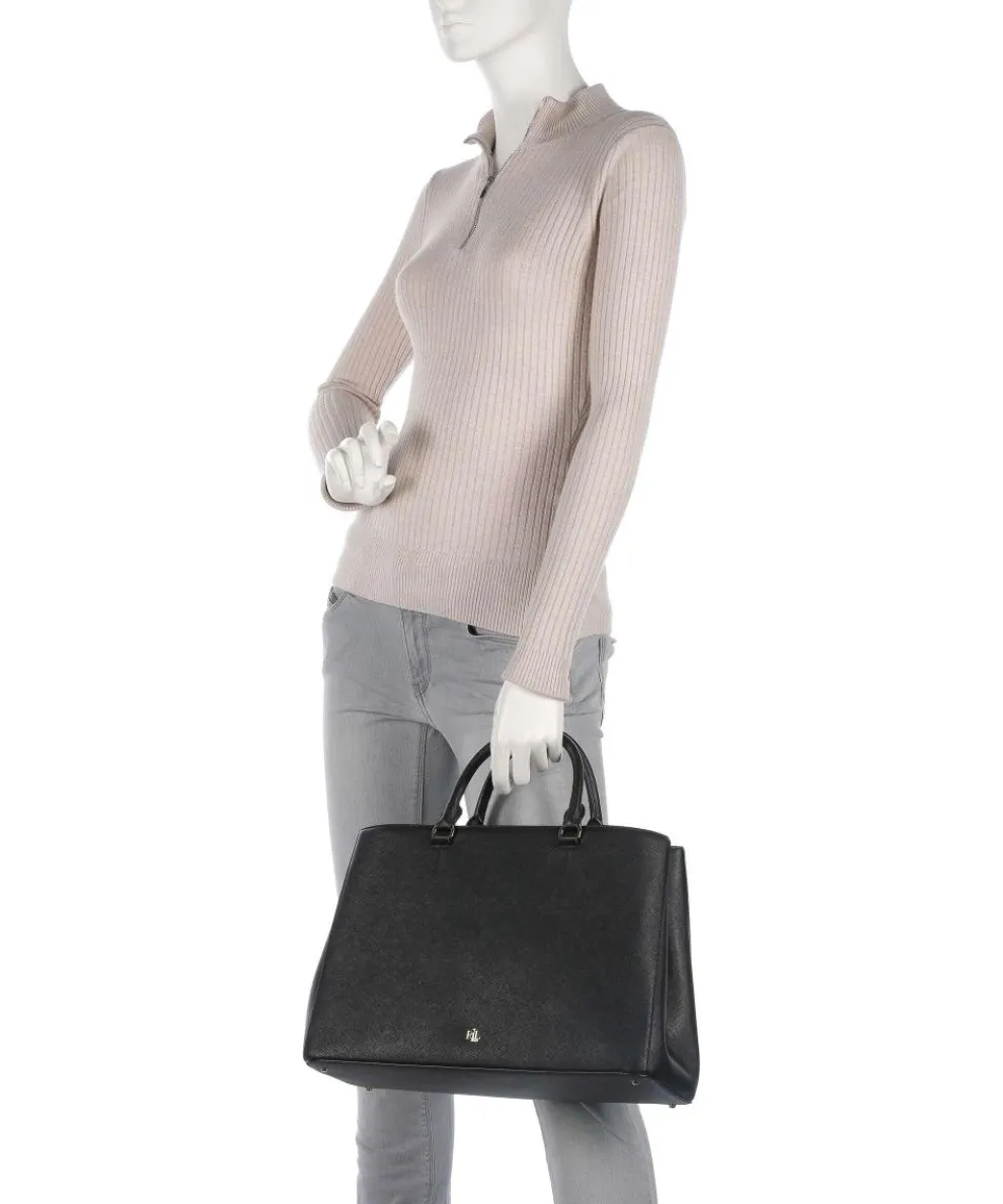 Hanna 37 Handtasche Saffiano-Rindsleder schwarz