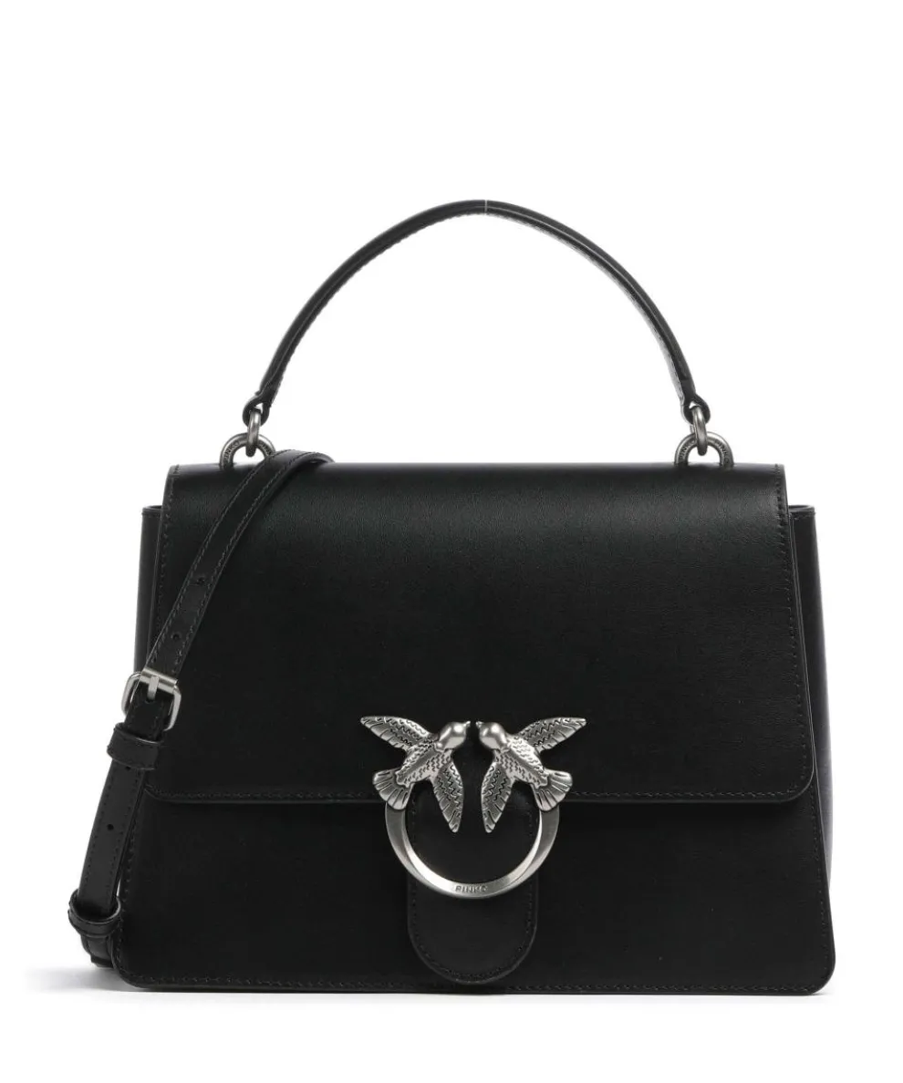 Love One Classic Handtasche fein genarbtes Rindsleder schwarz