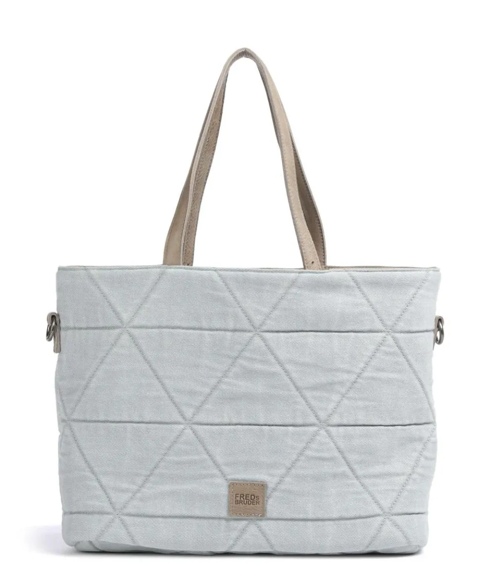 Reversible Shopper genarbtes Leder hellbraun