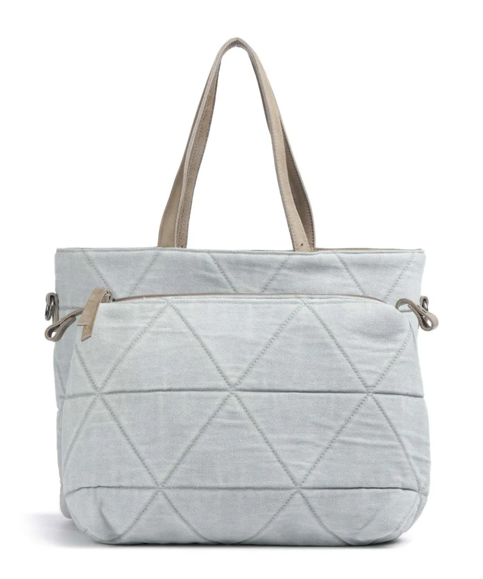 Reversible Shopper genarbtes Leder hellbraun