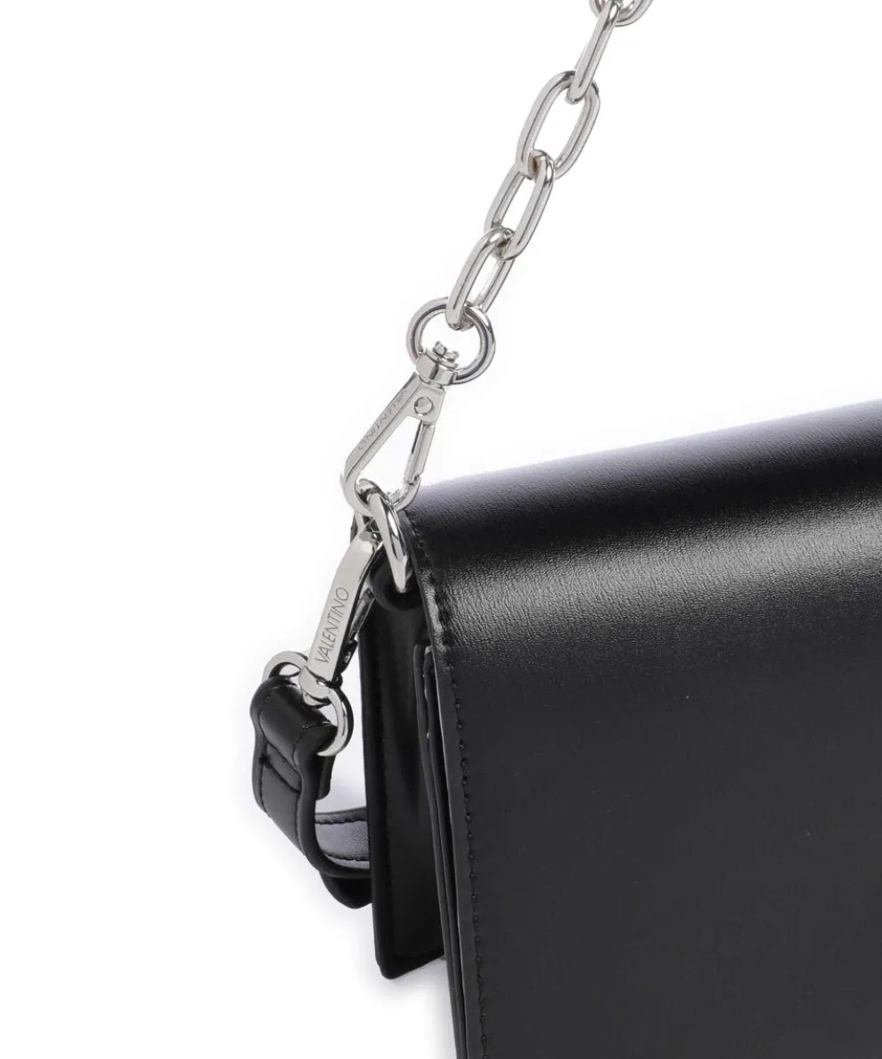 Stefany Schultertasche Lederimitat schwarz