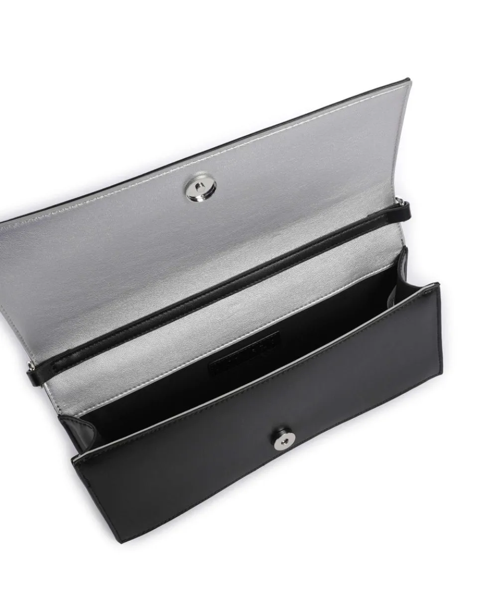 Stefany Schultertasche Lederimitat schwarz