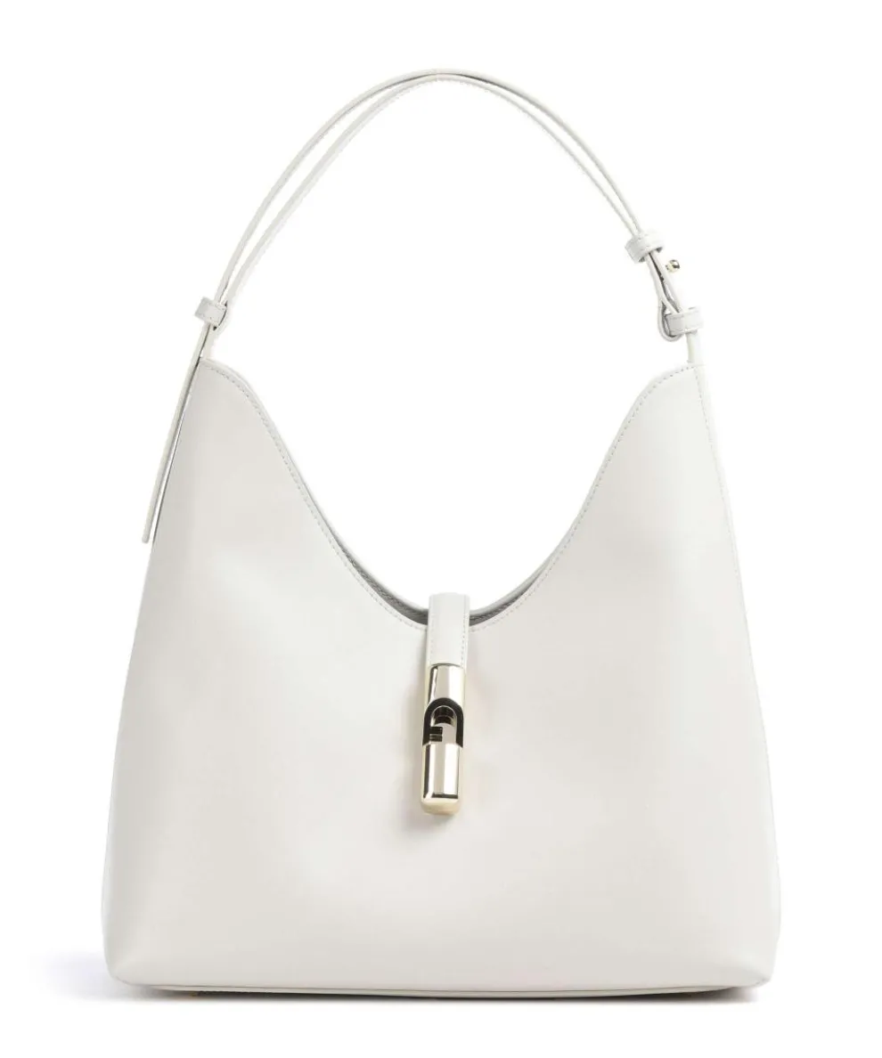 Goccia M Beuteltasche fein genarbtes Kalbsleder creme