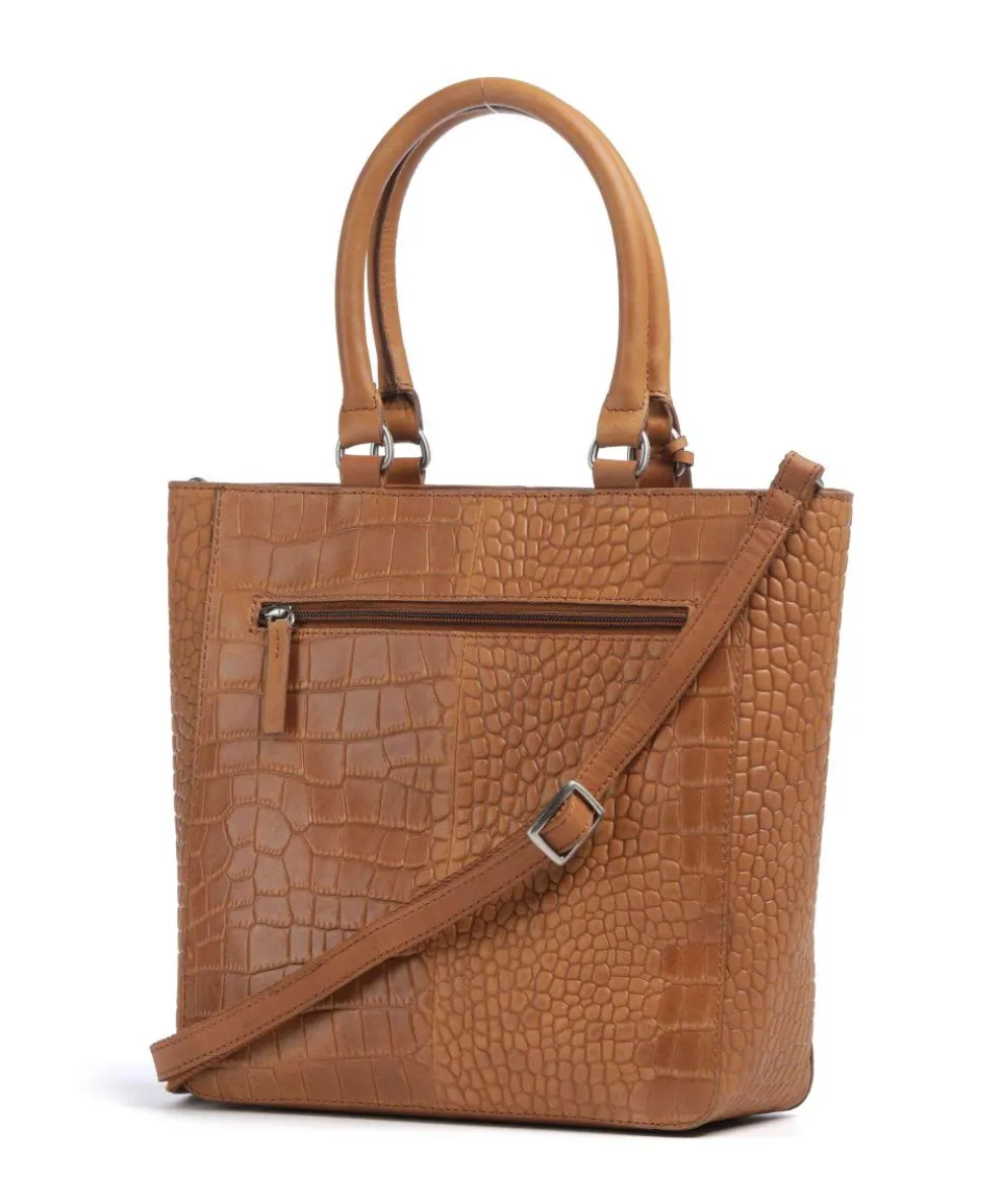 Cool Colbie Handtasche geprägtes Leder cognac