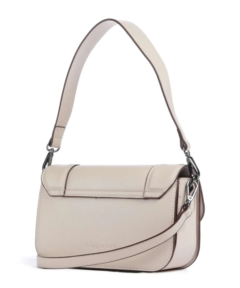 Zita Schultertasche Lederimitat sand