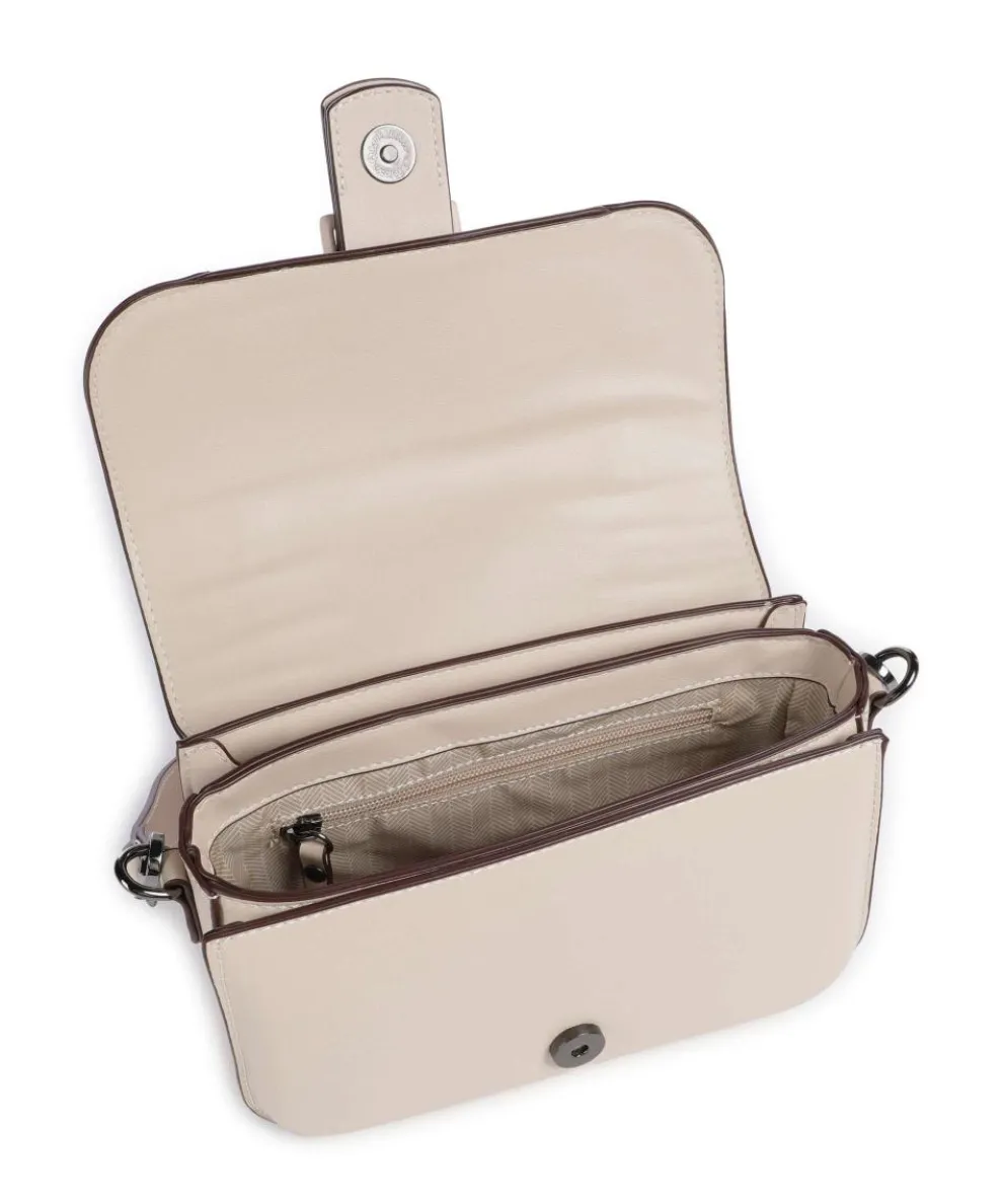 Zita Schultertasche Lederimitat sand