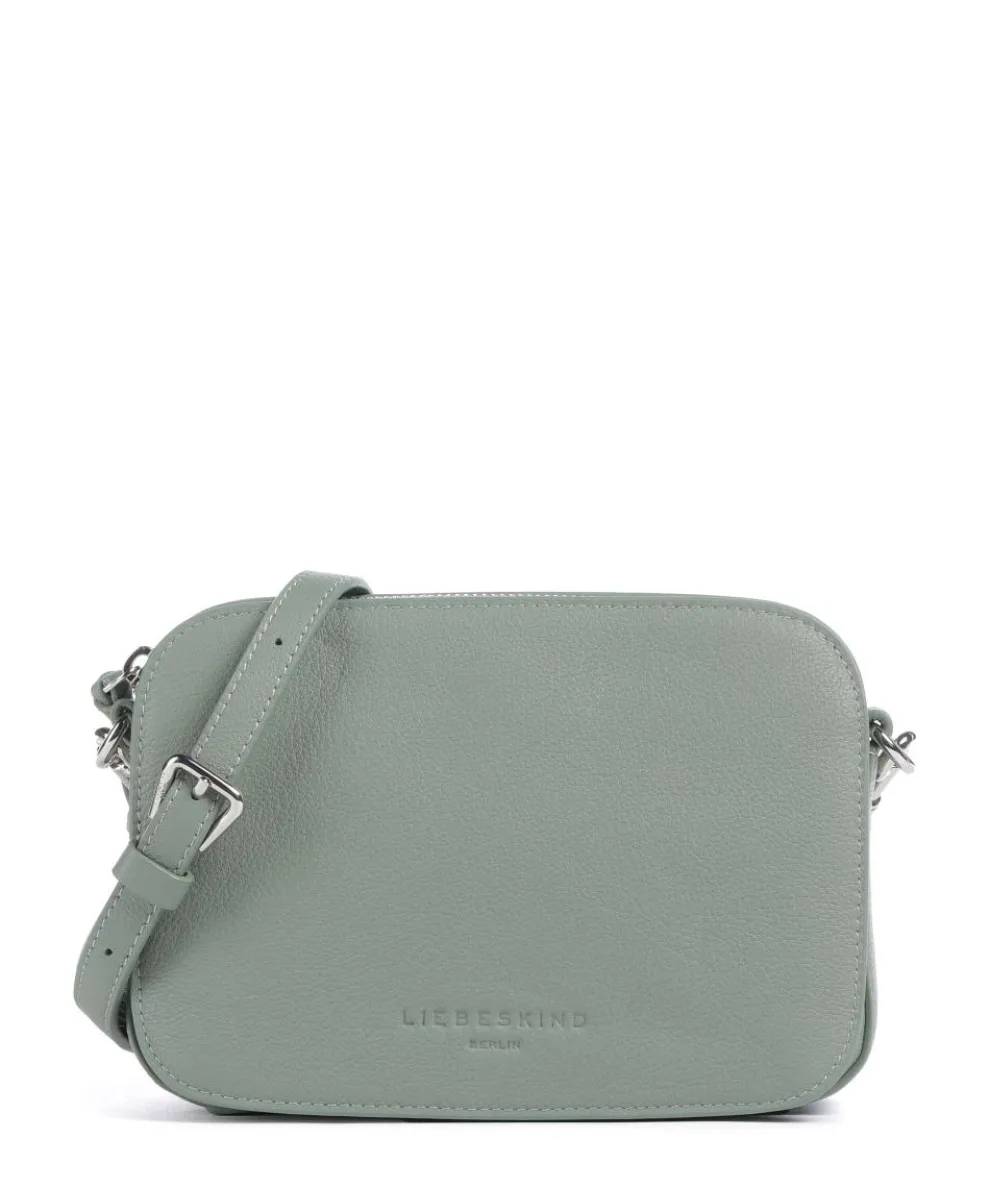 Harris Luka Umhängetasche genarbtes Leder grünblau