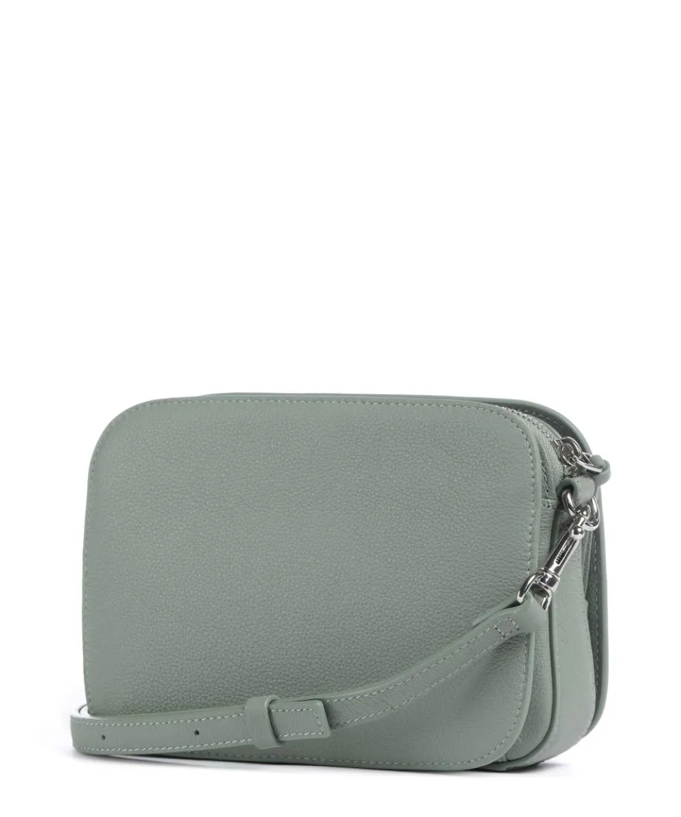 Harris Luka Umhängetasche genarbtes Leder grünblau