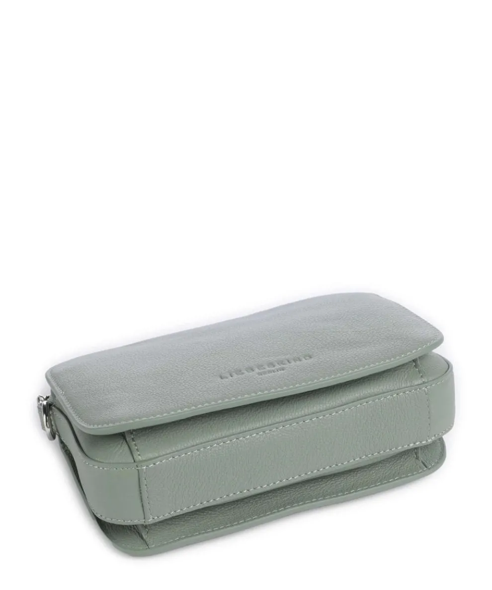 Harris Luka Umhängetasche genarbtes Leder grünblau