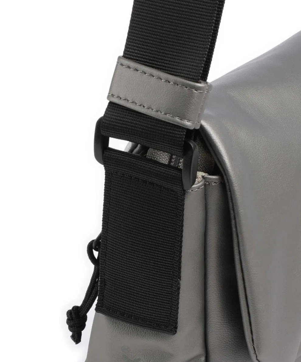 Cargo Kuriertasche Lederimitat grau