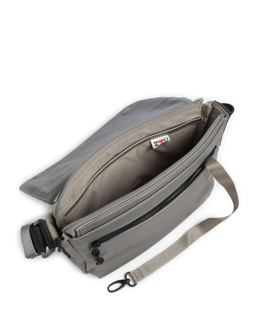 Cargo Kuriertasche Lederimitat grau