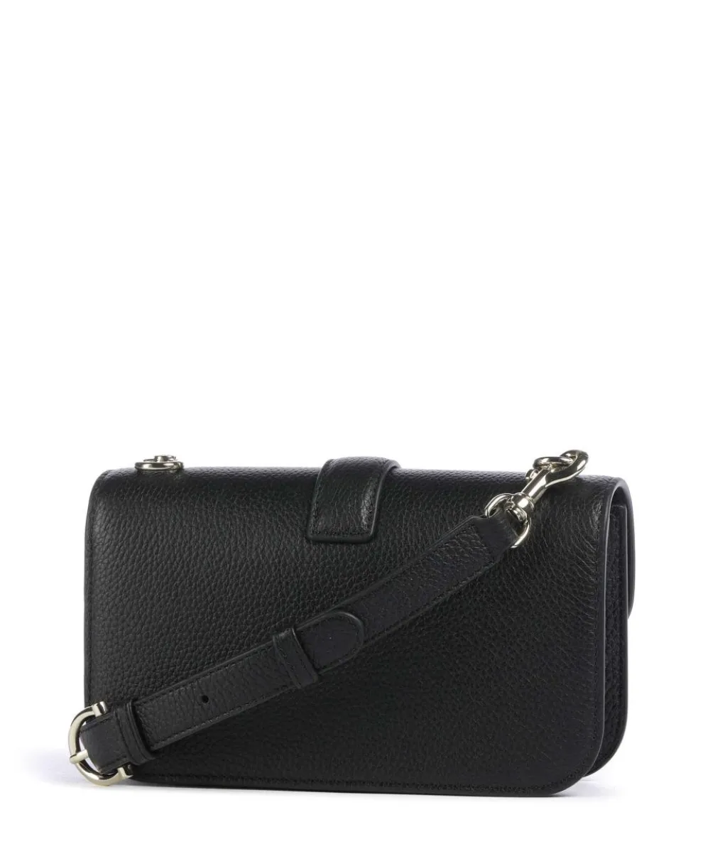 Elsa XS Umhängetasche genarbtes Rindsleder schwarz