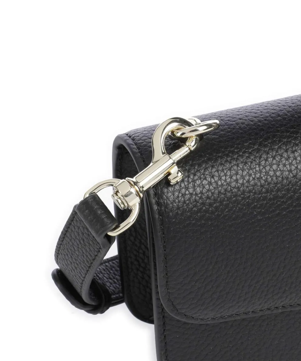 Elsa XS Umhängetasche genarbtes Rindsleder schwarz