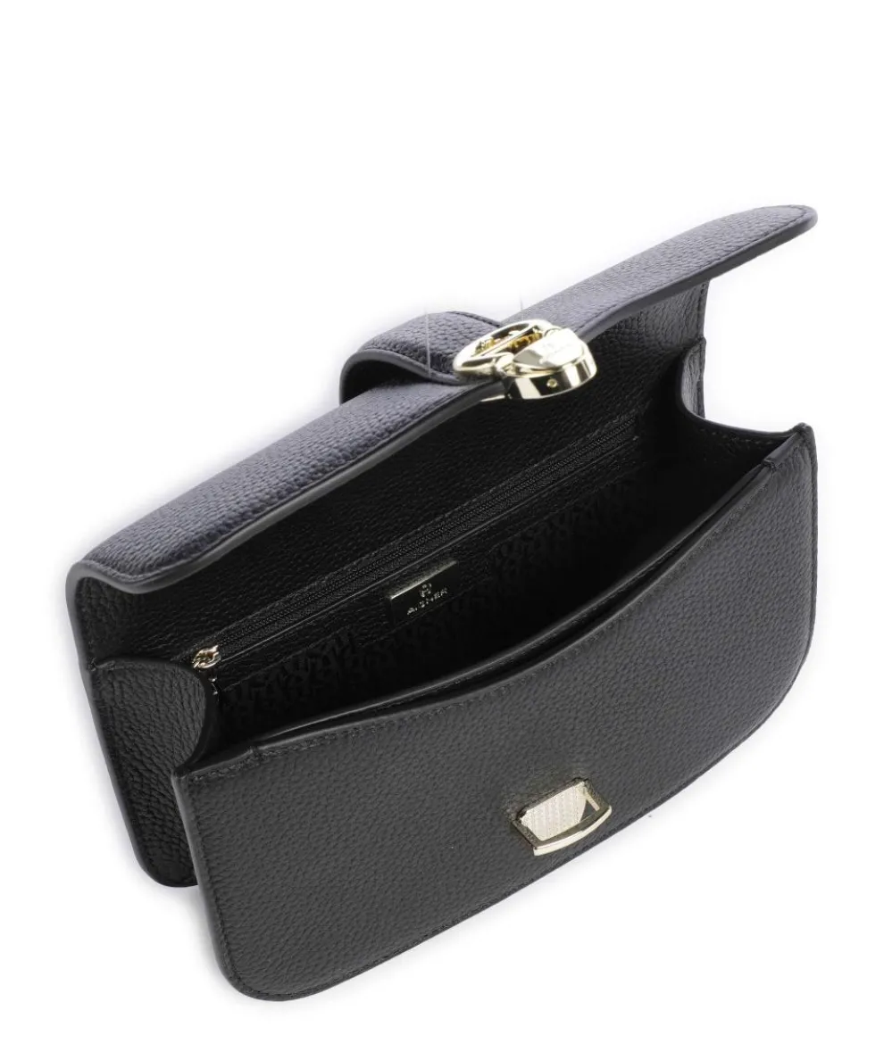 Elsa XS Umhängetasche genarbtes Rindsleder schwarz