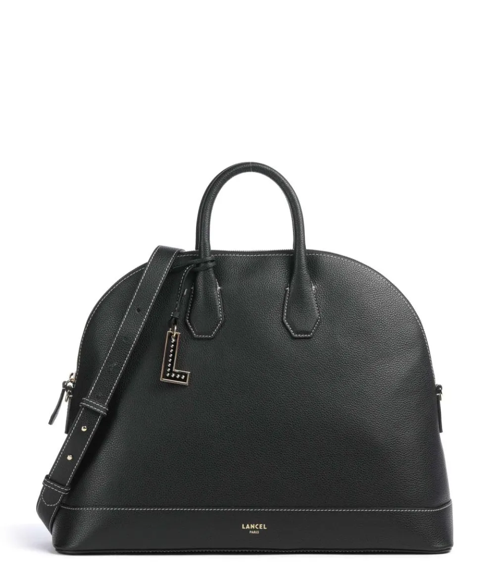 Belleville Bugatti L Handtasche genarbtes Rindsleder schwarz