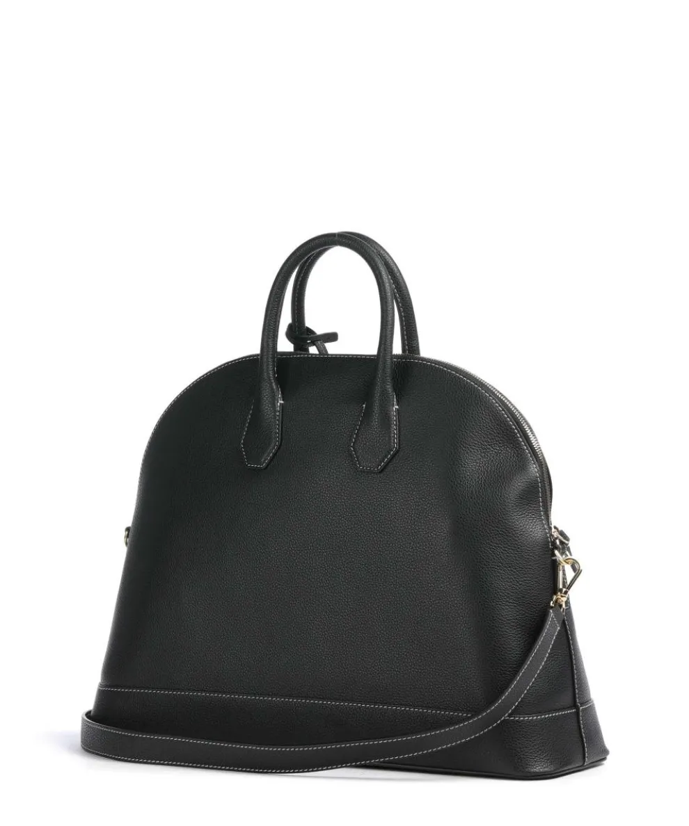 Belleville Bugatti L Handtasche genarbtes Rindsleder schwarz