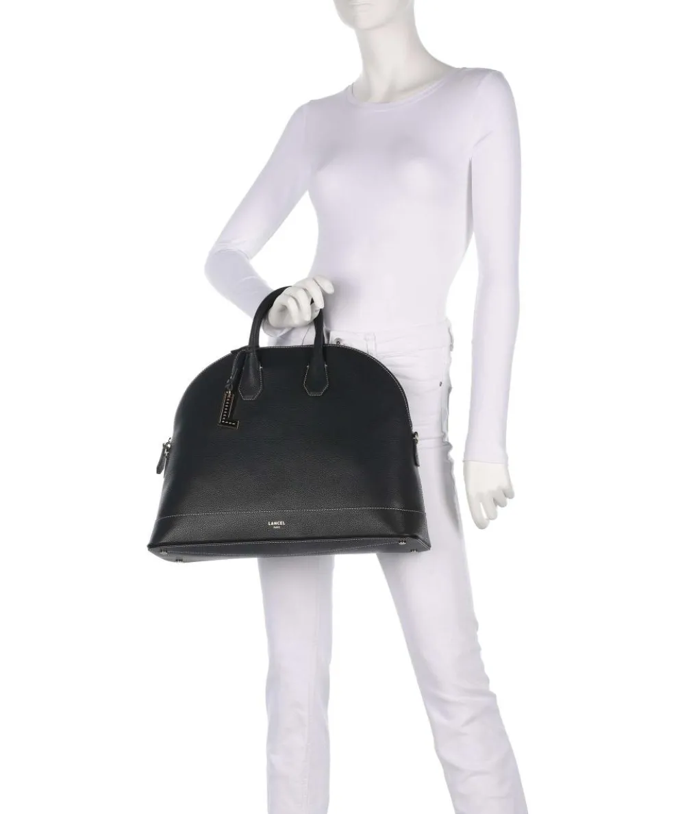 Belleville Bugatti L Handtasche genarbtes Rindsleder schwarz