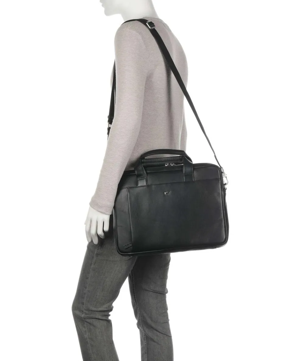 Golf 2.0 Aktentasche 15″ fein genarbtes Rindsleder schwarz