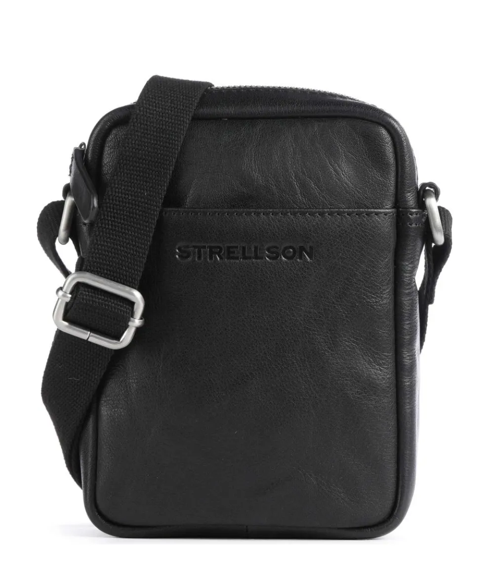 Kenley Marcus Umhängetasche Büffelleder schwarz