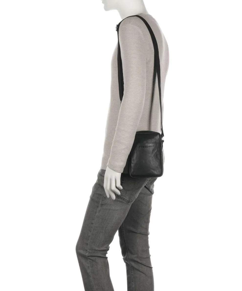 Kenley Marcus Umhängetasche Büffelleder schwarz