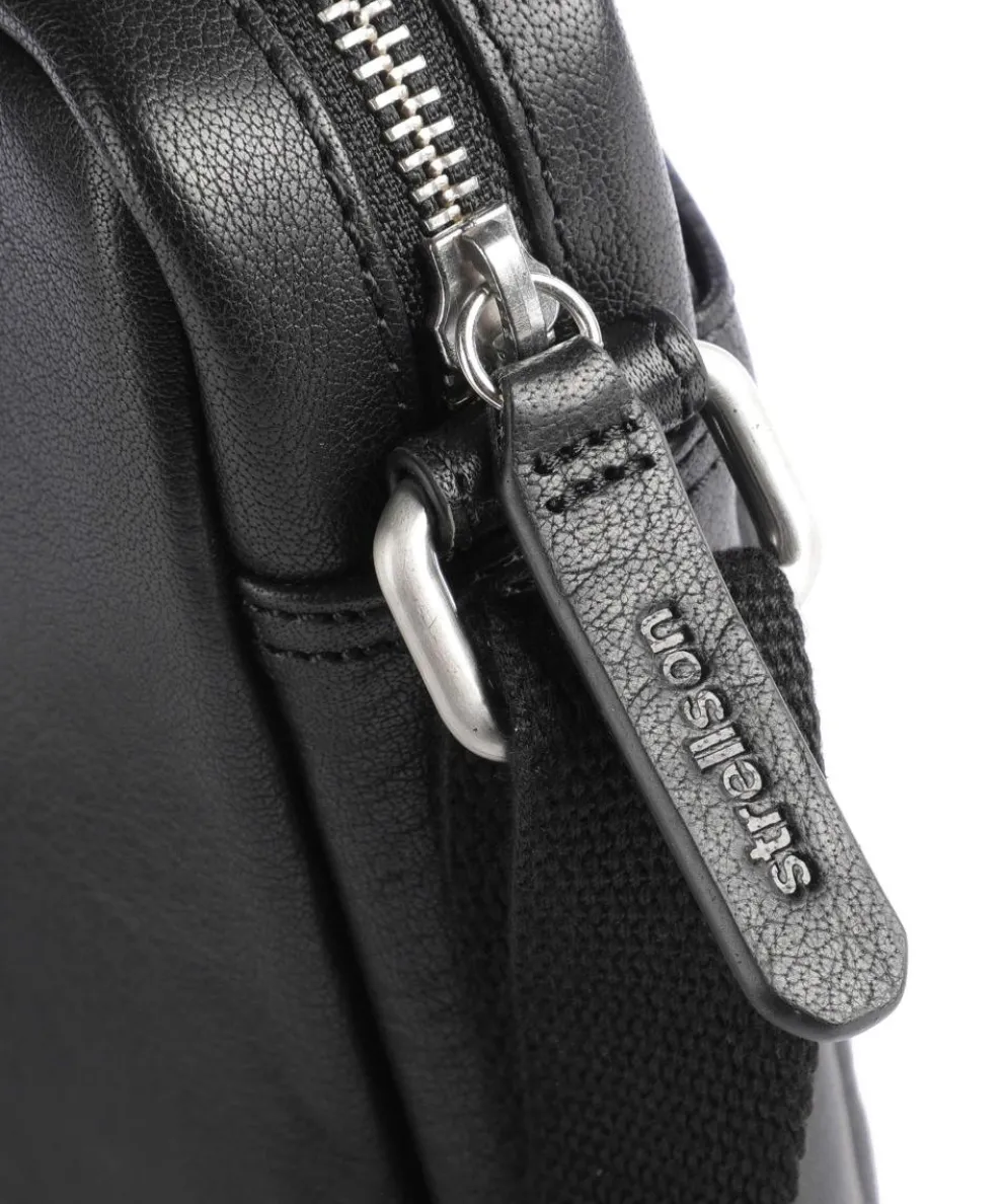 Kenley Marcus Umhängetasche Büffelleder schwarz