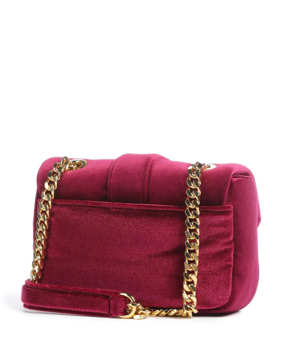 Iconic Snakes Puffy Schultertasche Samtgewebe pink