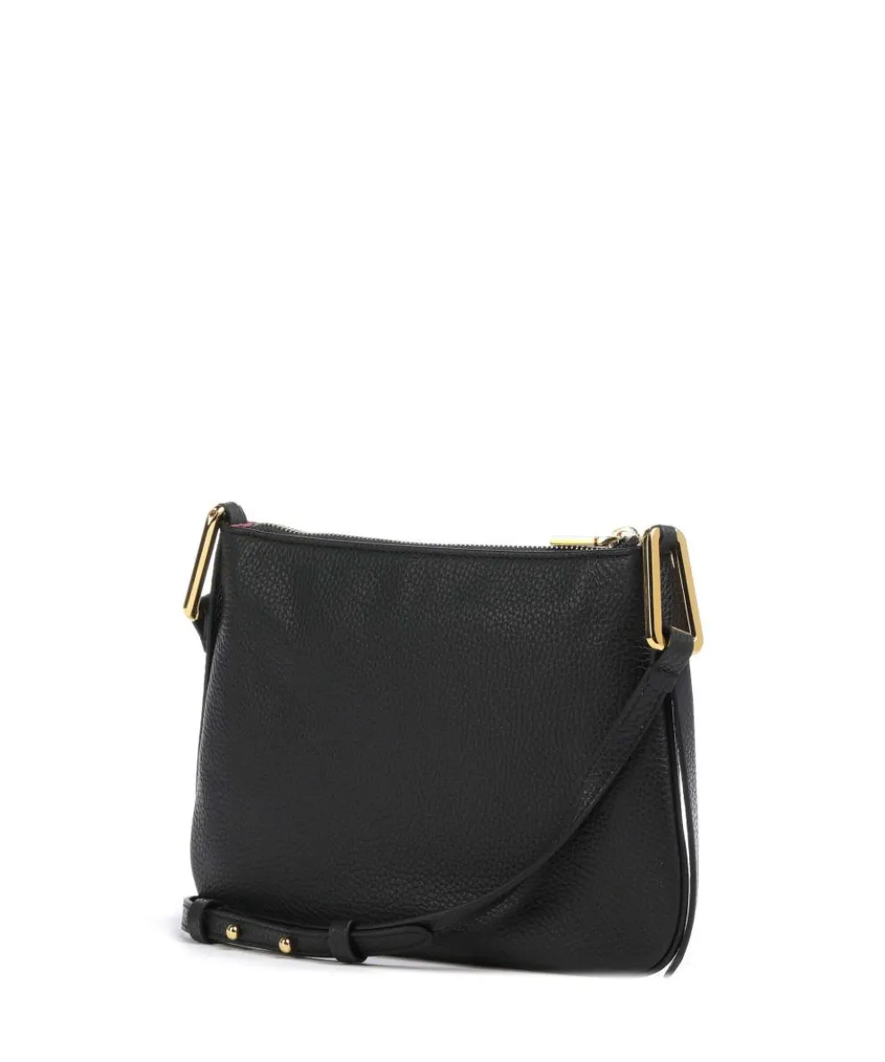 Magie Umhängetasche genarbtes Rindsleder schwarz