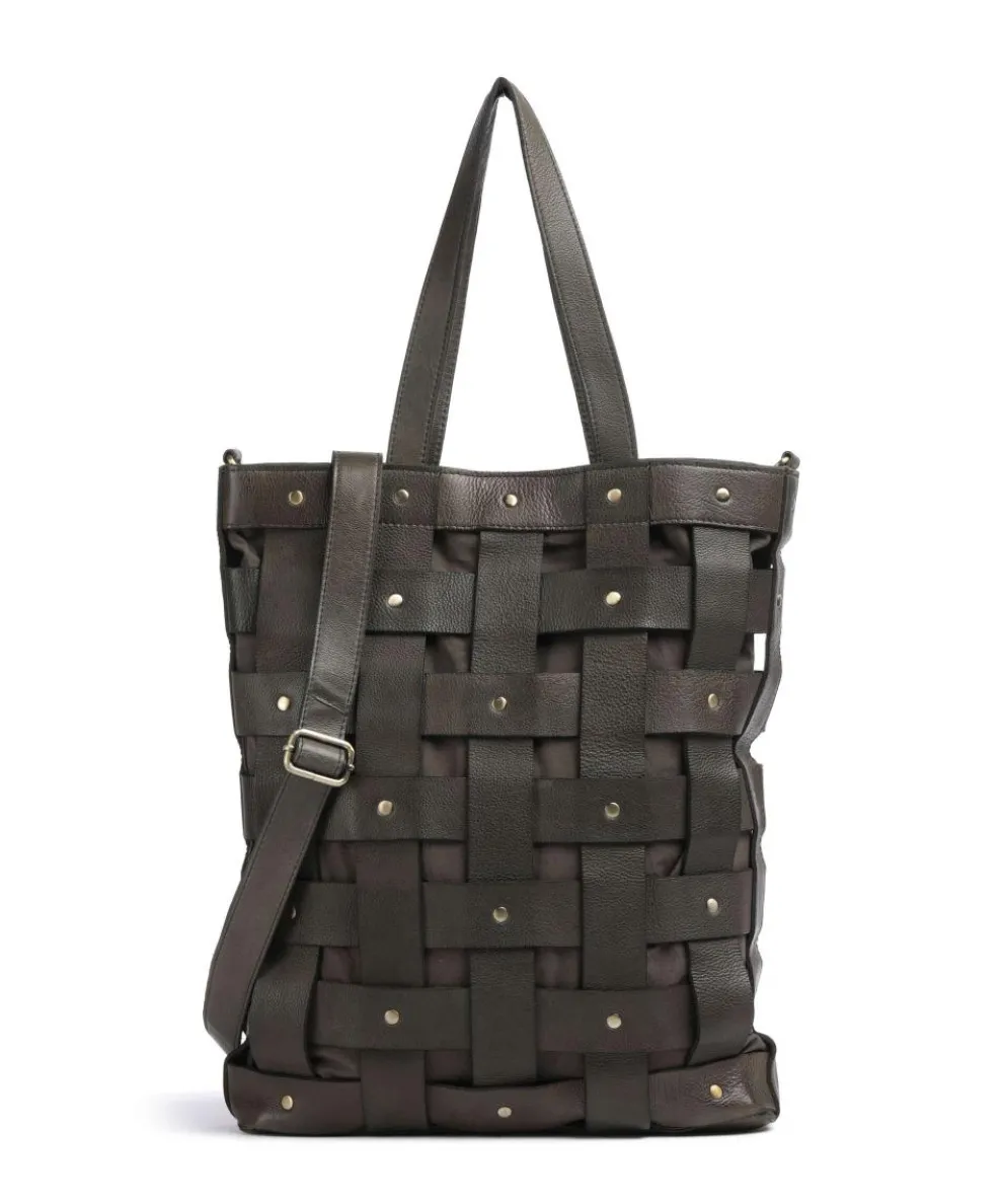 Griesgasse 3 Shopper genarbtes Rindsleder dunkelgrün