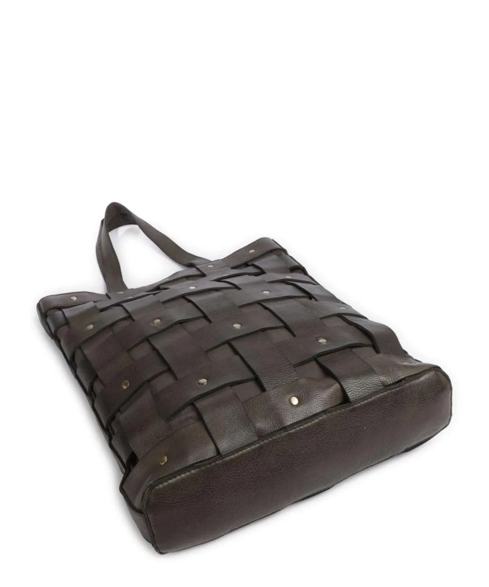 Griesgasse 3 Shopper genarbtes Rindsleder dunkelgrün