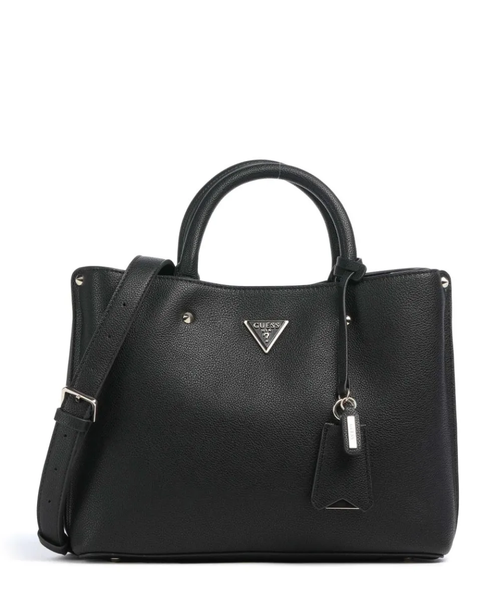Meridian Handtasche Lederimitat schwarz