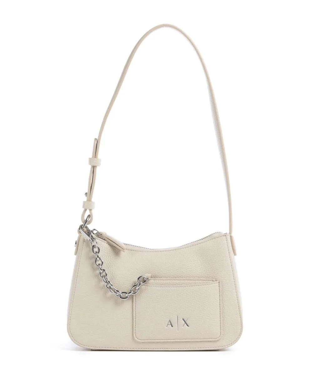 Mila Mini Schultertasche Lederimitat creme