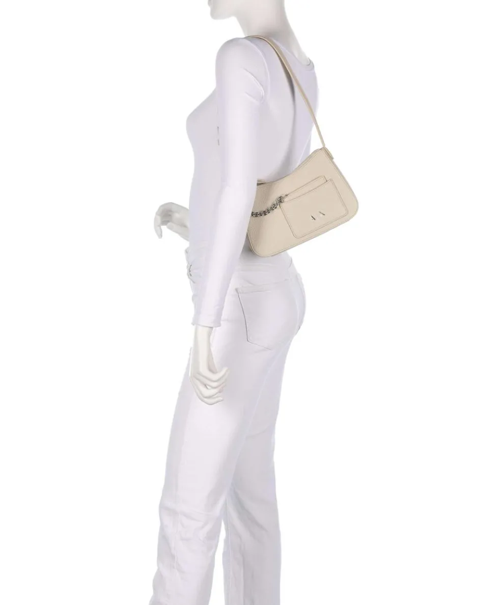 Mila Mini Schultertasche Lederimitat creme