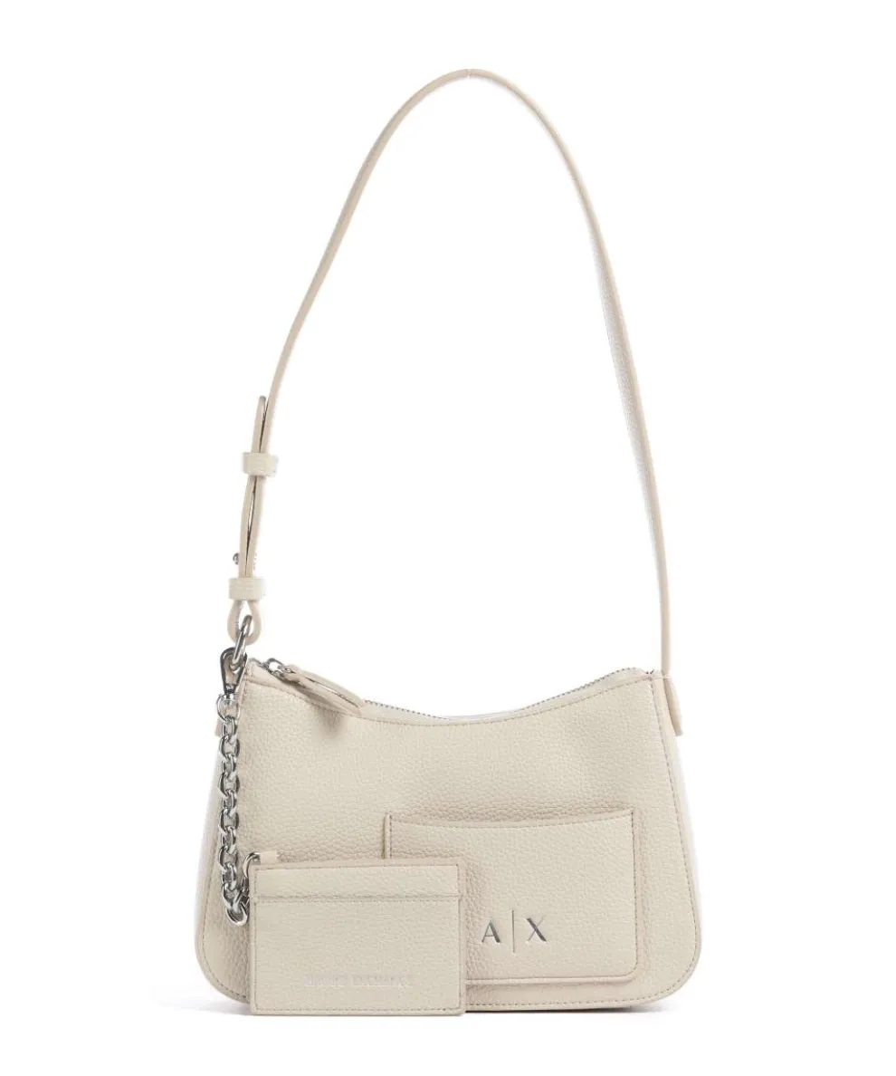 Mila Mini Schultertasche Lederimitat creme