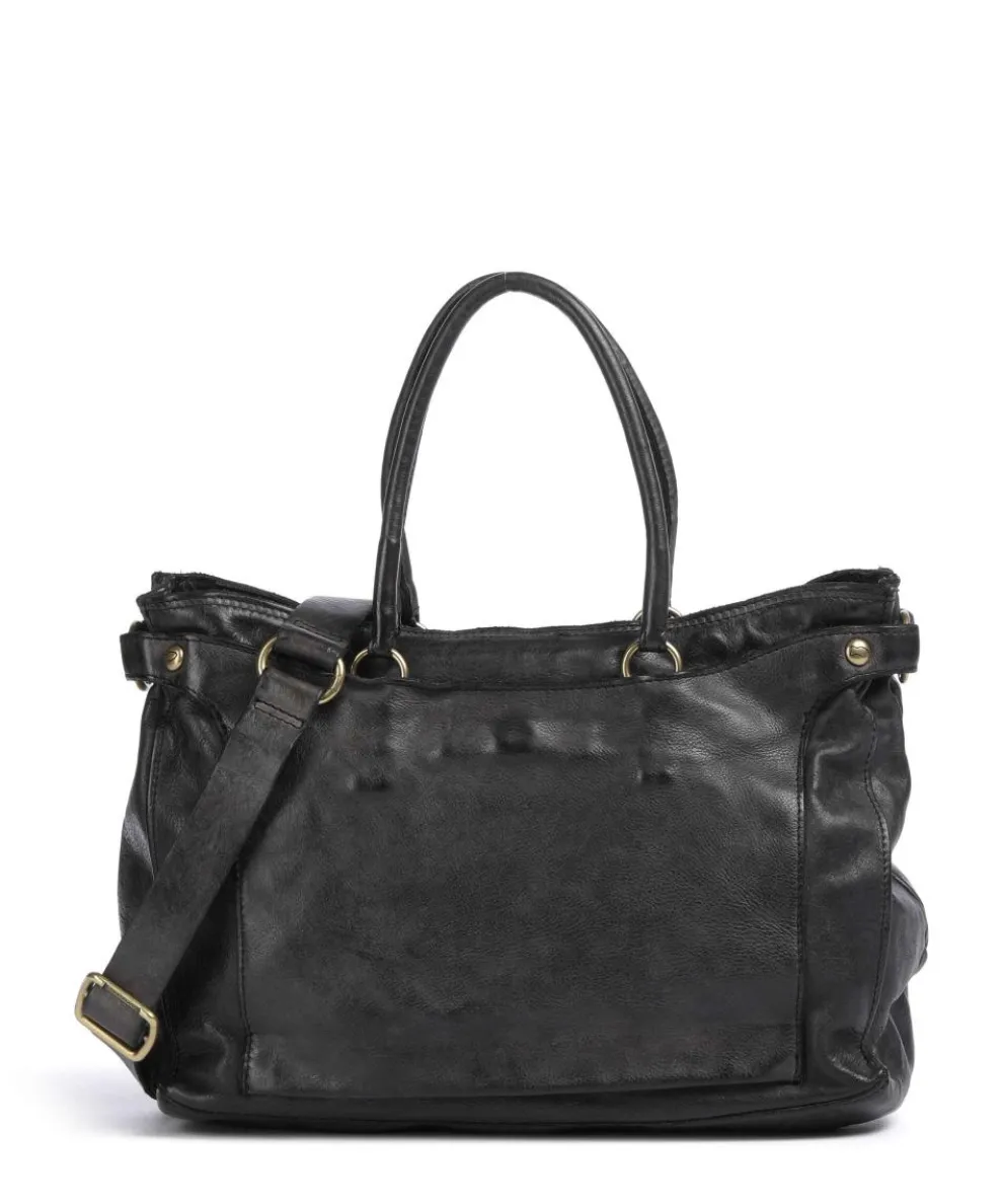 Handtasche Rindsleder schwarz