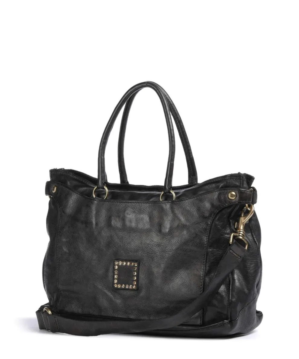 Handtasche Rindsleder schwarz