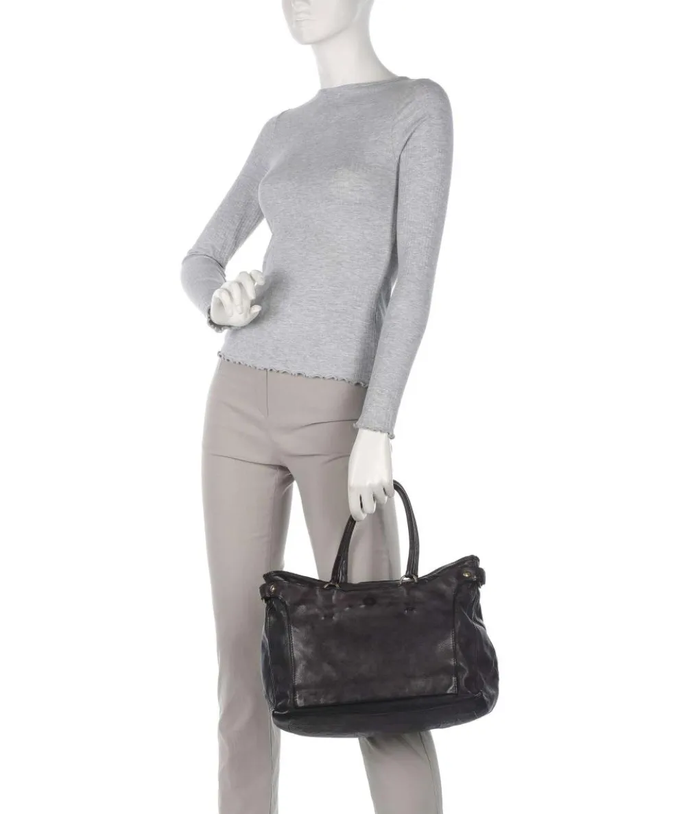 Handtasche Rindsleder schwarz