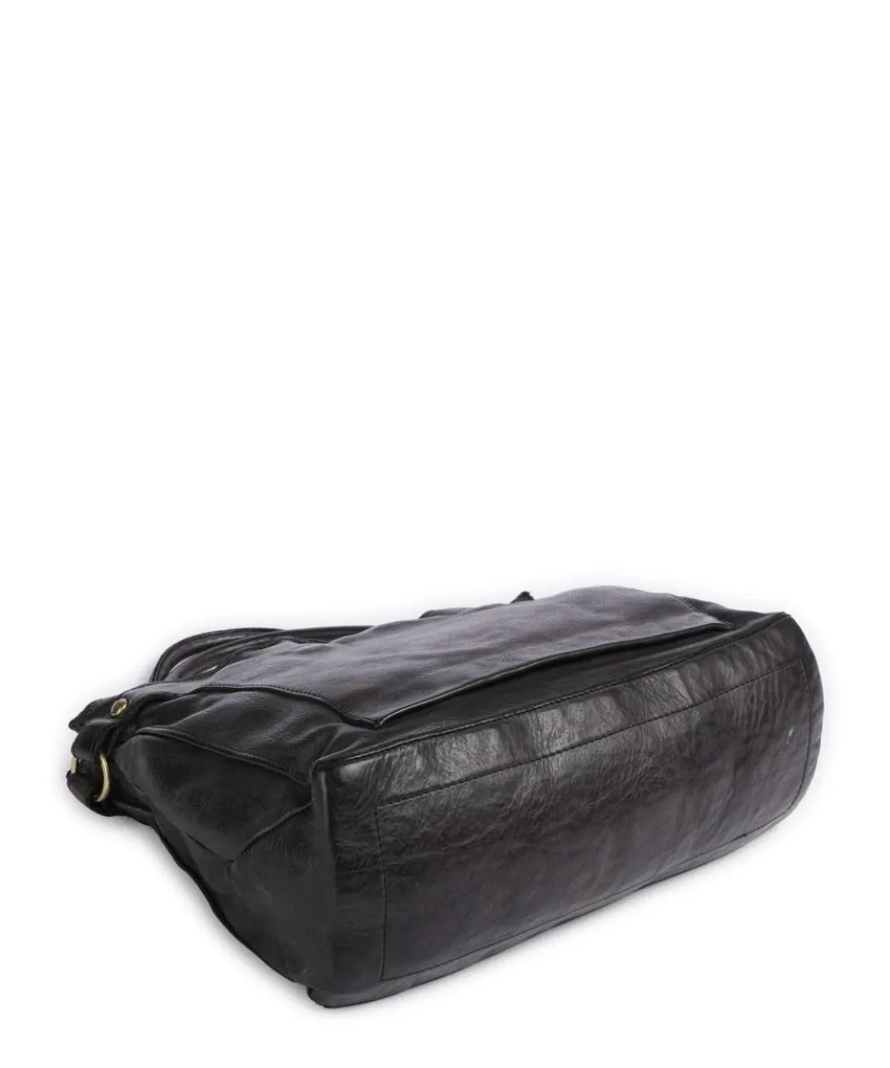 Handtasche Rindsleder schwarz