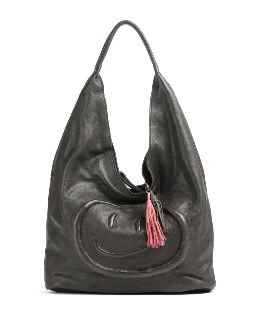 Lachnerstrasse 5 Shopper genarbtes Rindsleder dunkelgrün