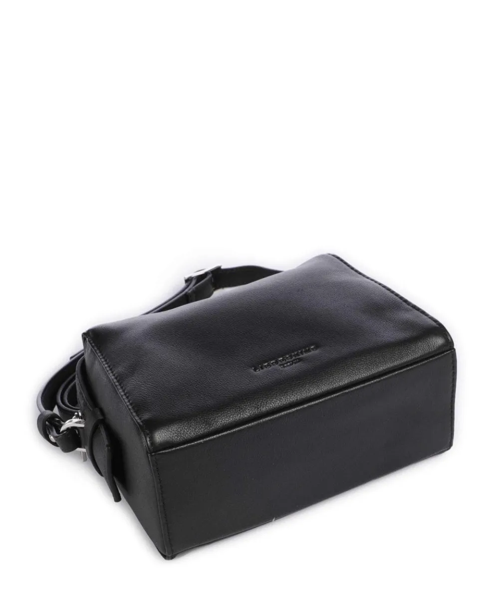 Lou 2 3D Leather S Umhängetasche genarbtes Rindsleder schwarz