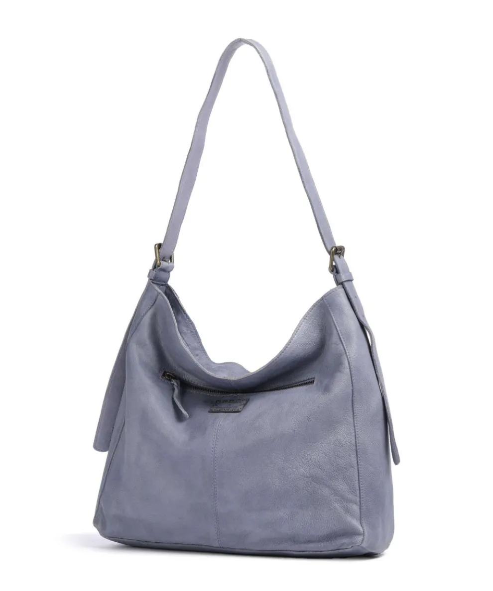 Herzweg 2 Beuteltasche genarbtes Leder lavendel