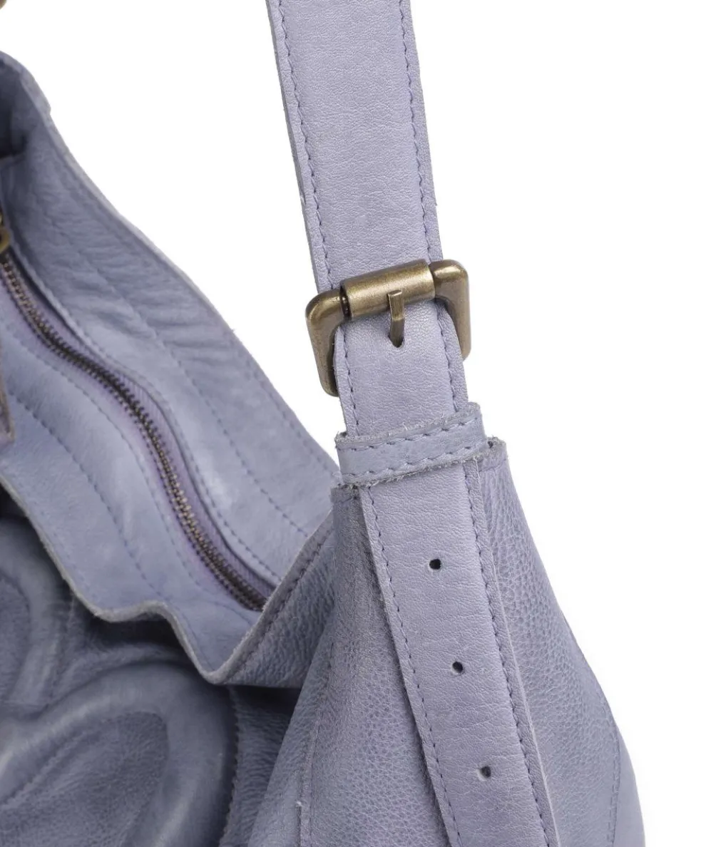 Herzweg 2 Beuteltasche genarbtes Leder lavendel