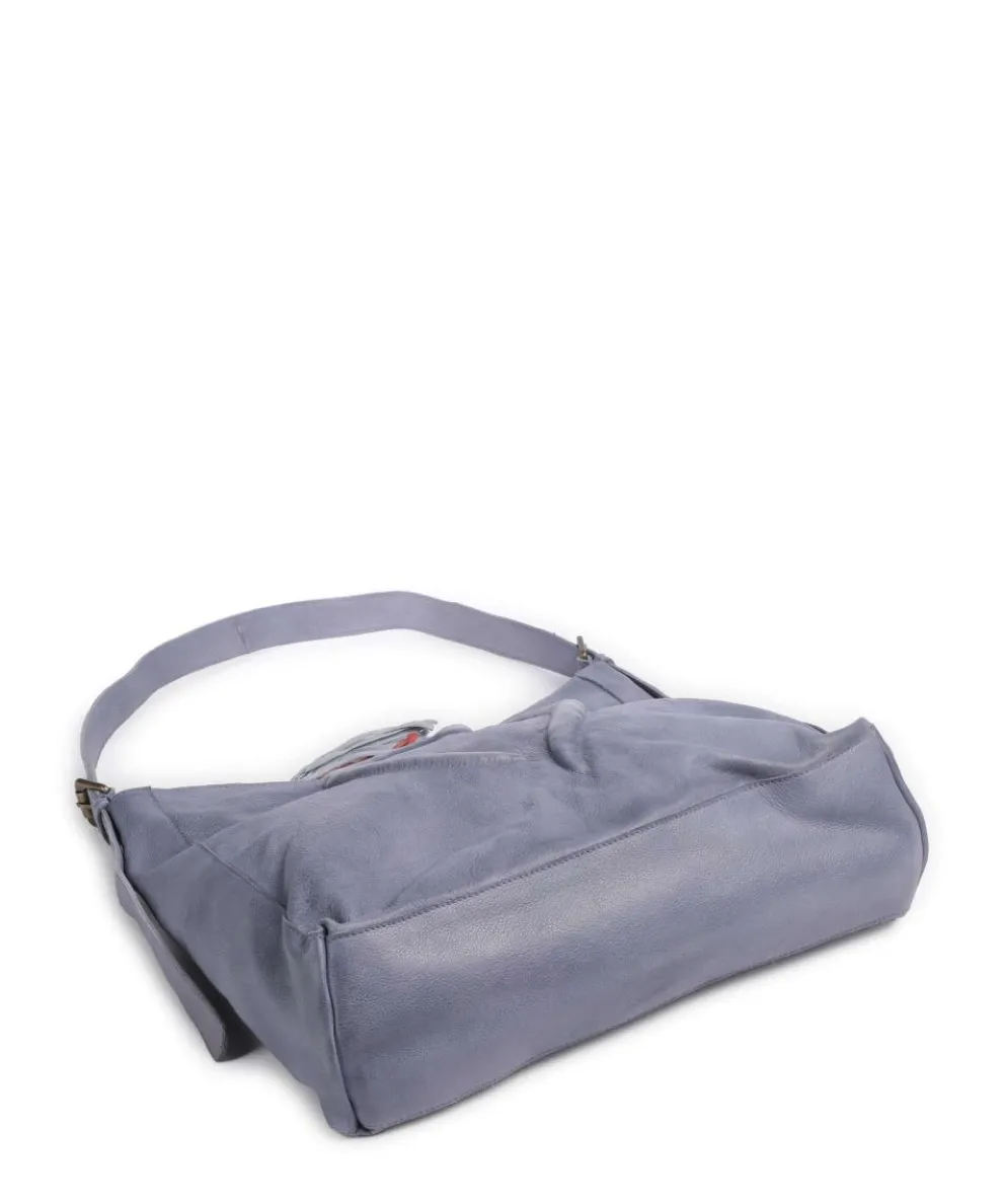 Herzweg 2 Beuteltasche genarbtes Leder lavendel