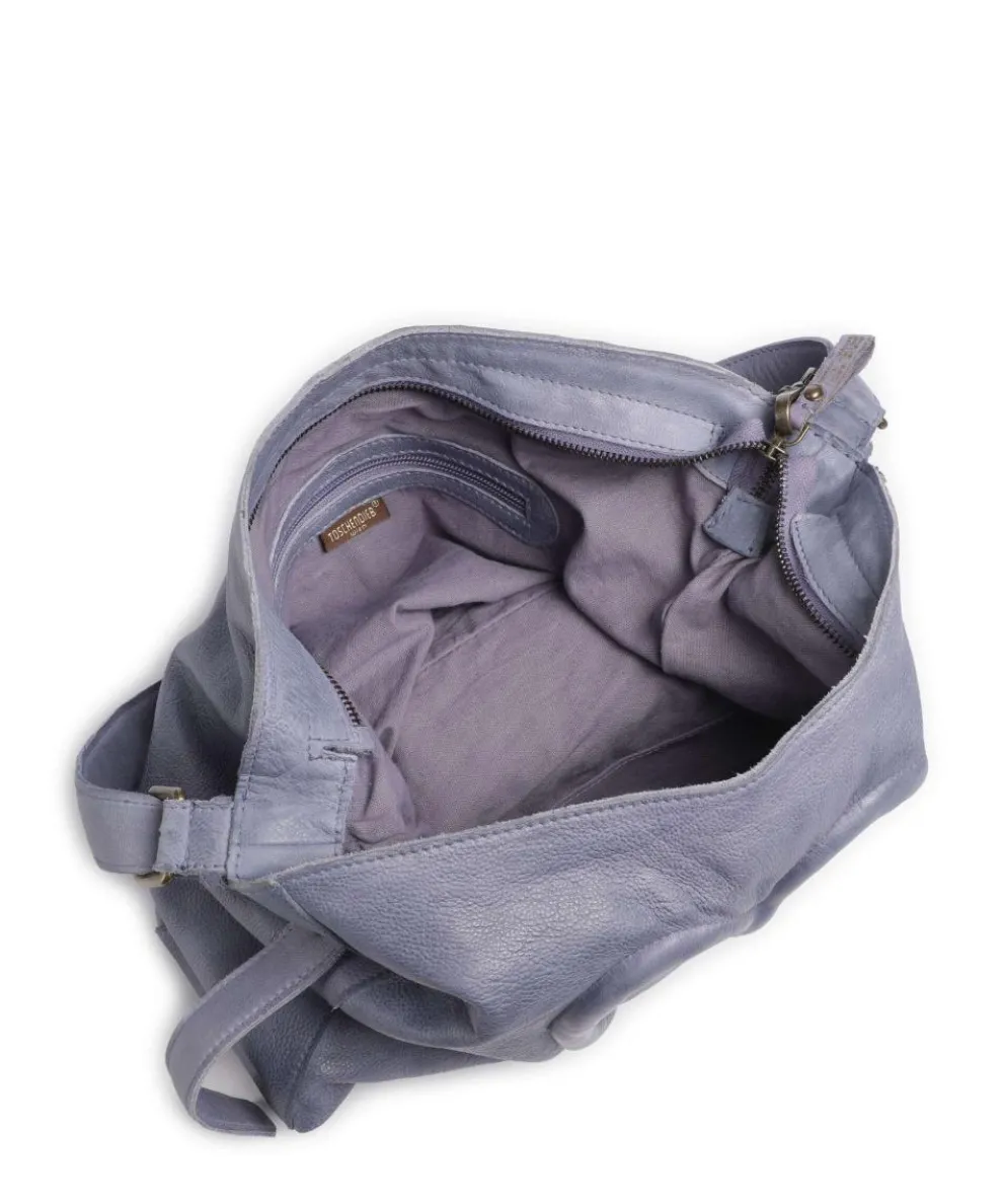 Herzweg 2 Beuteltasche genarbtes Leder lavendel