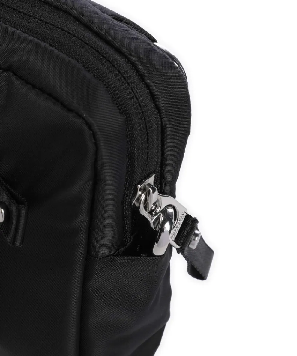 3 in 1 Umhängetasche recyceltes Polyester schwarz