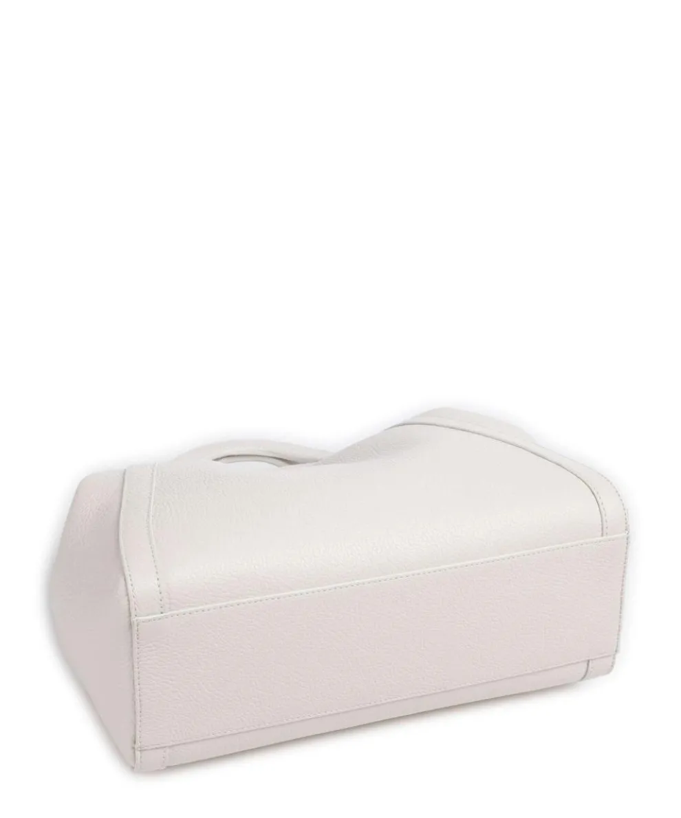 Amalia Shopper genarbtes Leder weiß