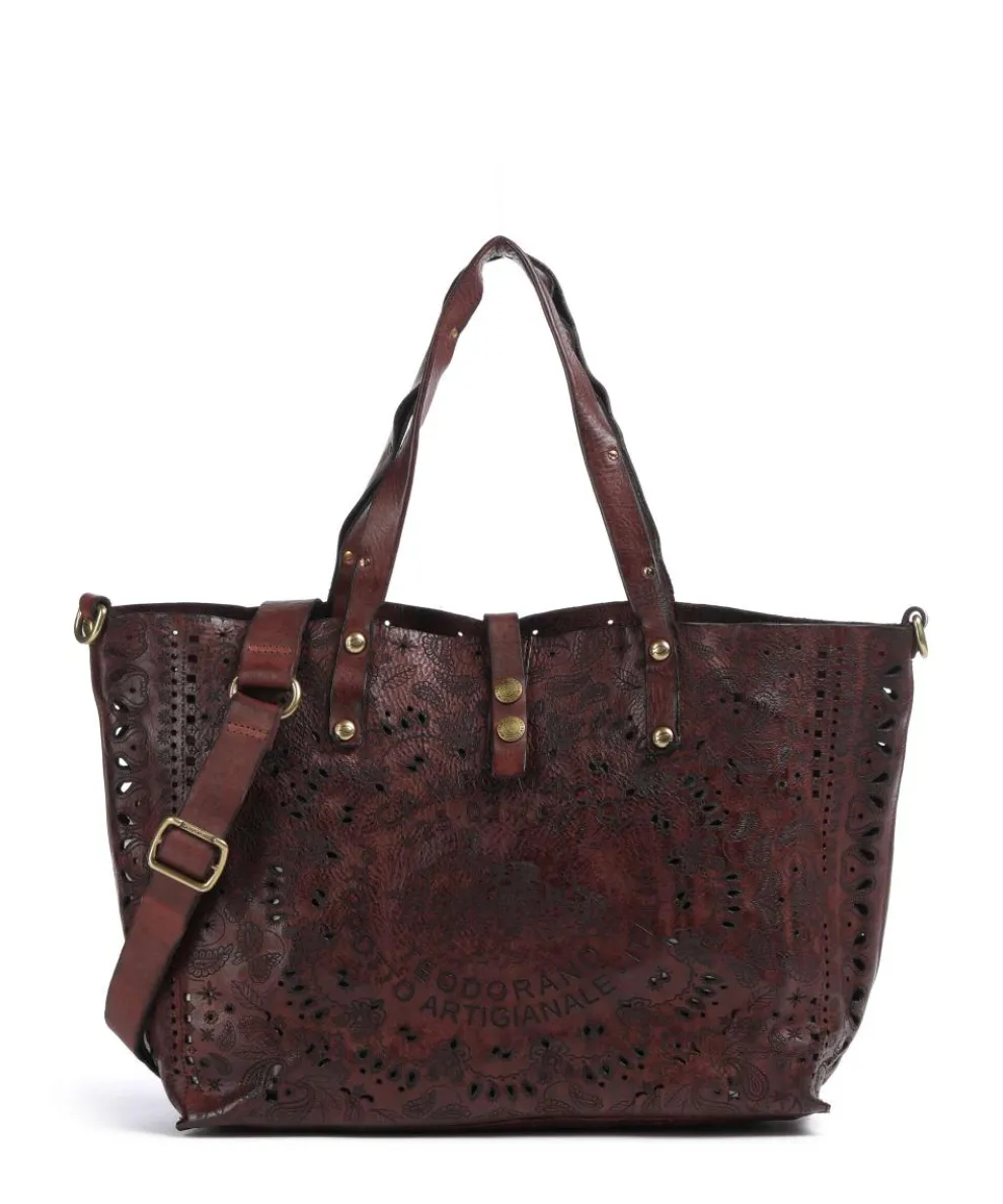 Shopper fein genarbtes Rindsleder dunkelrot