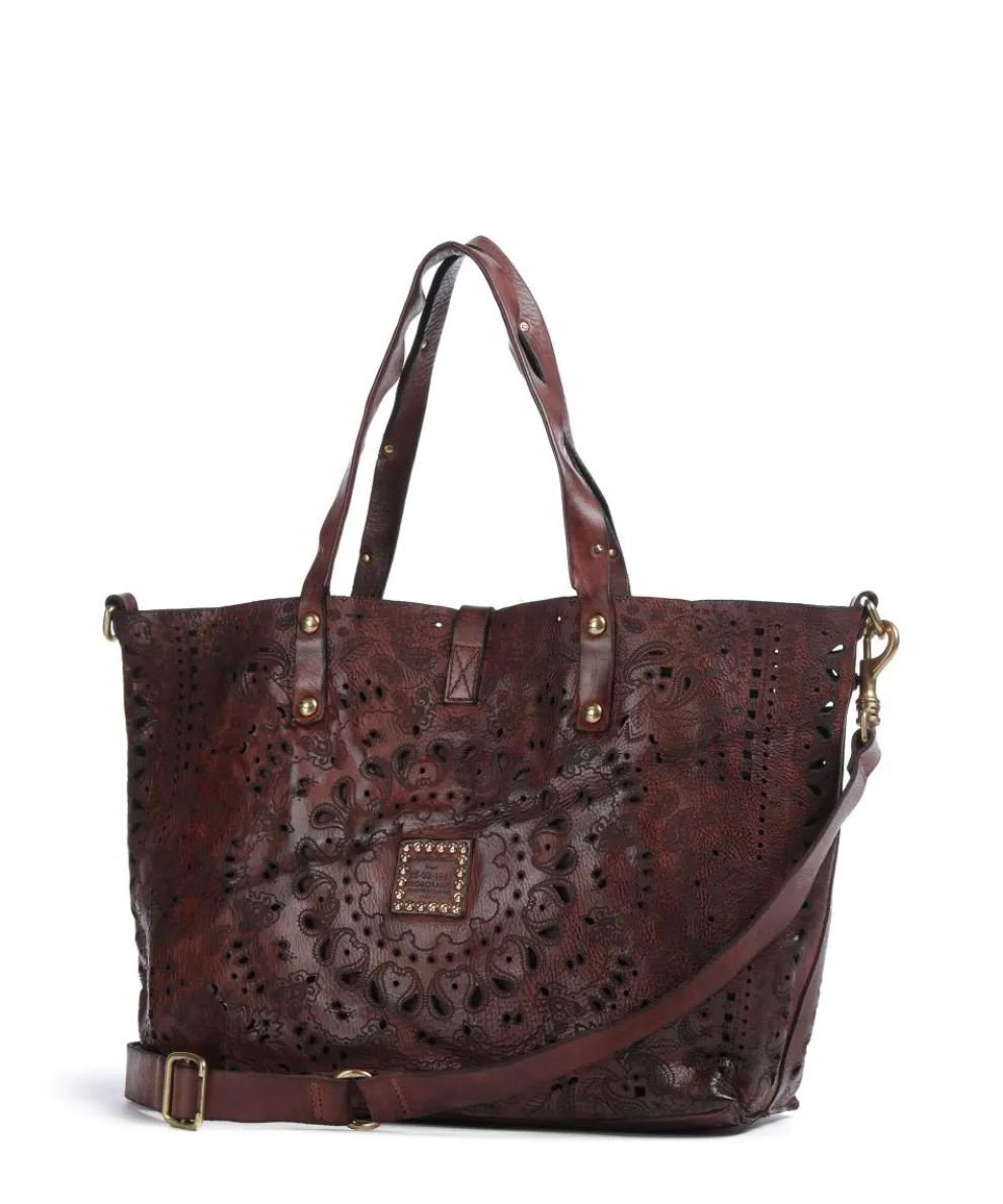 Shopper fein genarbtes Rindsleder dunkelrot